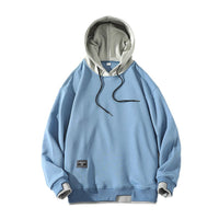 Maxence -  Klassischer Urbaner Hoodie – Blau
