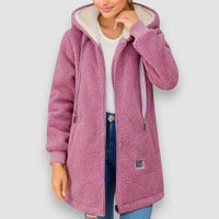 Loretta | Fleece-gefütterte Jacke – Rosa