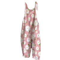 Heidi-Mode | Latzhose Jeans Blume – Pink B