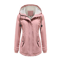 Stilvoll Damen Regenjacke | Warme – Hellrosa
