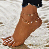 Senta – Sternentanz-Fußkette – Gold