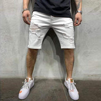 Finn | Lässige Denim Shorts für Herren Freizeit – Weiß