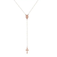 Heidi-Mode | Elegante Rosenkranz Kette für Damen – Roségold