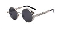Juno | Vintage Steampunk-Sonnenbrille – Grau
