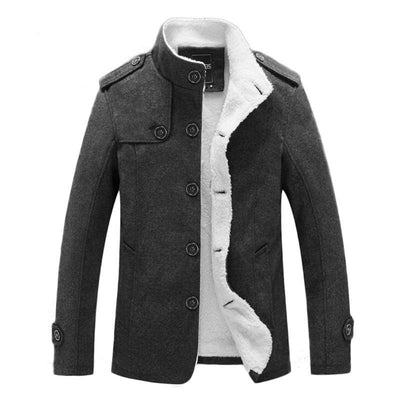Iremilla | Herren mantel dick und warm aus wolle und baumwolle