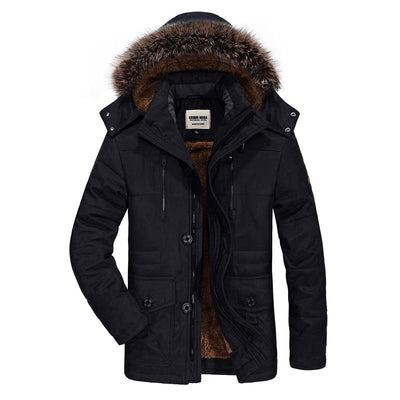 Lehmann Modehaus | Herren winter parka dick und warm mit kapuze