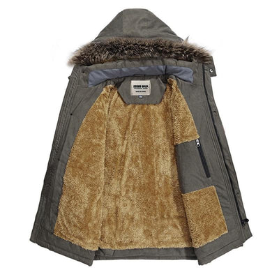 Lehmann Modehaus | Herren winter parka dick und warm mit kapuze
