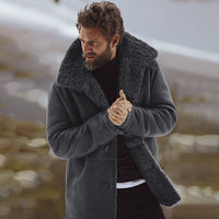 Irevanya | Herren Winter Parka warm und dick gefüttert – Grau
