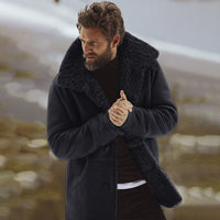 Irevanya | Herren Winter Parka warm und dick gefüttert – Schwarz