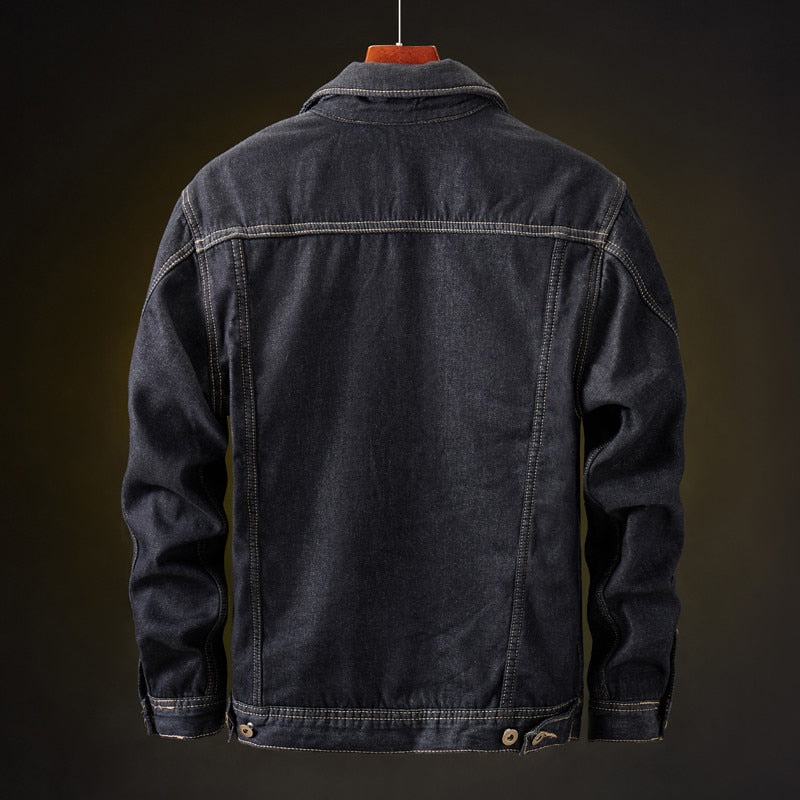 Irefalla | Herren Cowboy Jeansjacke mit Fleecefutter