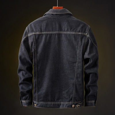 Irefalla | Herren Cowboy Jeansjacke mit Fleecefutter