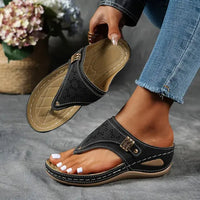 Penelope | Orthopädische Sandalen für Frauen Stil & Komfort – Schwarz