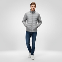 Herren Winterjacke | Kompakte Form mit klarer Linienführung – Grau