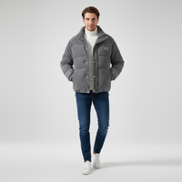 Herren Winterjacke | Strukturierte Form mit klarer Linienführung – Grau