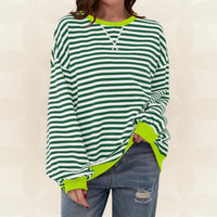 Juliana | Lässiger Oversized-Pullover – Grün