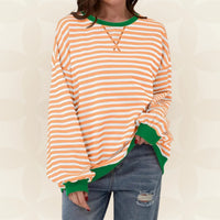 Juliana | Lässiger Oversized-Pullover – Orange