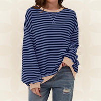 Juliana | Lässiger Oversized-Pullover – Dunkelblau