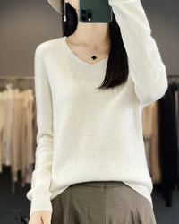 Bianca | Feiner Merino Pullover – Weiß
