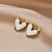 Reine Herz Ohrringe – 18K Gold