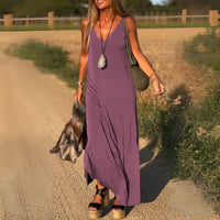 Amber™ Maxikleid mit Tank-Stil – Flieder