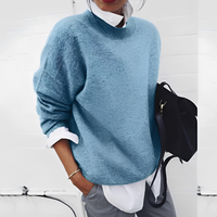 Gabriella - Damenpullover mit weitem Schnitt – Blau