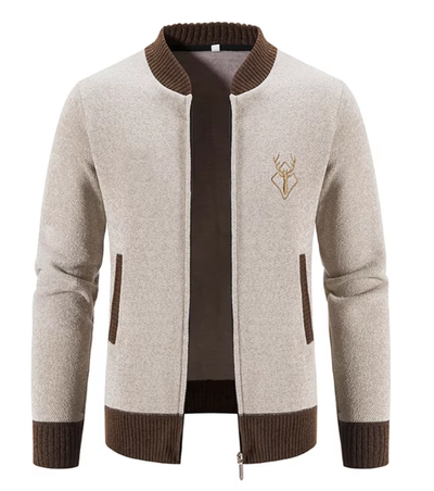 Lasenna | Stilvolle Herrenstrickjacke mit Reißverschluss