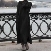 Jana | Oversized Strickkleid Damen modern & stilvoll – Schwarz