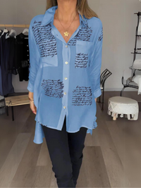 REINHILD - LOCKERE CASUAL-HEMD – Blau