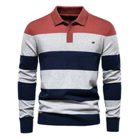 Ralph | Herren Klassischer Strickpullover – Rot