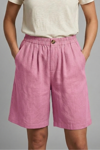 Rania | Damen Bermuda Shorts mit Kordelzug – Rosa