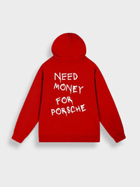 Eleganter Kapuzenpullover Unisex – Rot