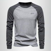 Reinhard | Herren Langarm Raglan Shirt – Grau