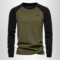 Reinhard | Herren Langarm Raglan Shirt – Grün