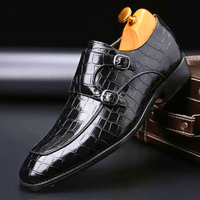 Heidi-Mode | Halbschuhe mit Schnalle Hellbraun Victor – Mitternachts schwarz