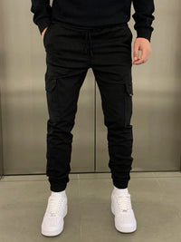 Roland | Stylische Cargo-Jogger – Schwarz