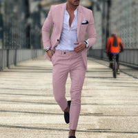 ROLF - SET BLAZER UND SCHMALE HOSE – Rosa