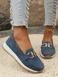 Rosemunde | Damen Loafer Schuhe mit Schnalle – Marine