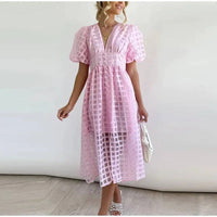 Julia - Elegantes Sommerkleid – Babyrosa
