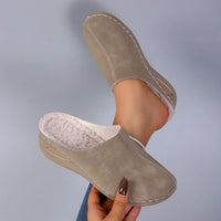 Rosie | Damen Orthopädische Kuschelige Hausschuhe – Braun