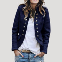 Rowena | Doppelreihige Militärjacke – Marine