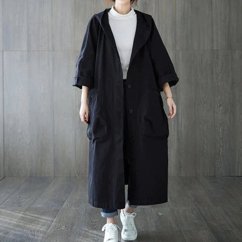 Sanne - Übergroßer Trenchcoat mit großen Seitentaschen