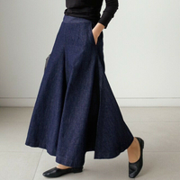 Ingebord | Weite Hosen für Frauen – Blau