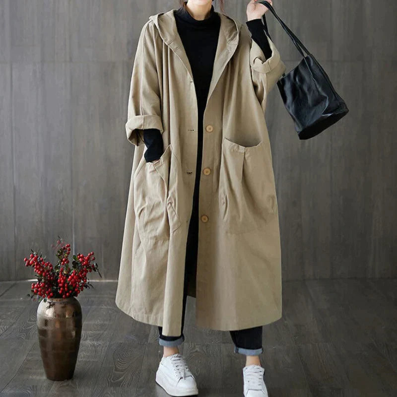 Sanne - Übergroßer Trenchcoat mit großen Seitentaschen