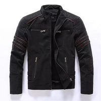Asfrinta | Stylische Herren Lederjacke – Schwarz