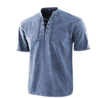Trek - Herren-Retro-Hemd – Blau