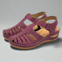 Ayleen | Bequeme Sommerschuhe für Damen – Bordeaux