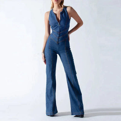 Panalog | Denim Retro Jumpsuit