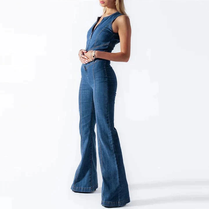 Panalog | Denim Retro Jumpsuit
