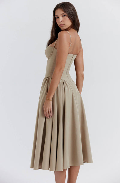 Mirabelle - Elegantes Midi-Kleid