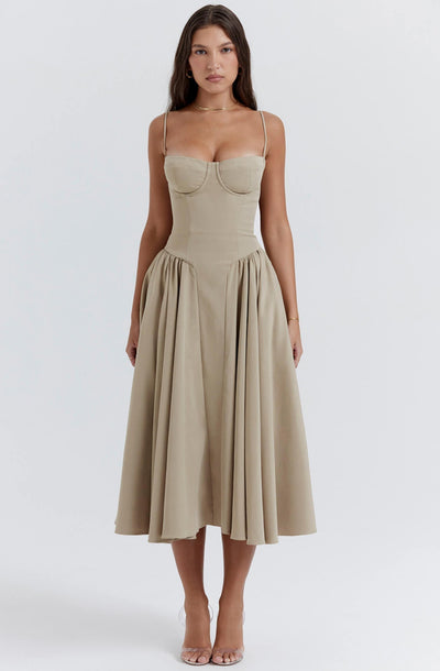 Mirabelle - Elegantes Midi-Kleid